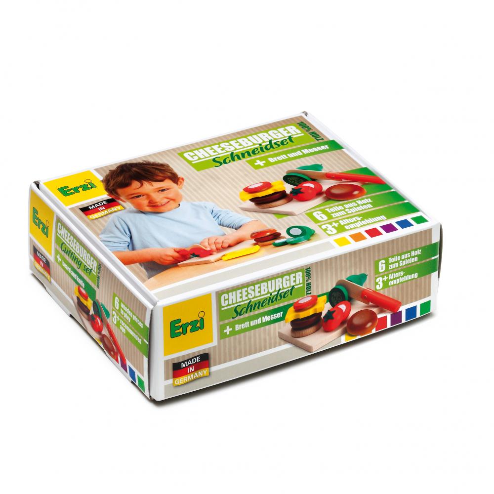 Erzi Cheeseburger Cutting Set - Happyness