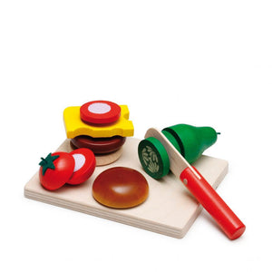 Erzi Cheeseburger Cutting Set - Happyness
