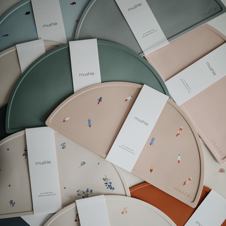 Mushie Silicone Place Mat - Happyness