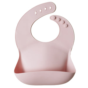 Mushie Silicone Baby Bib - Happyness