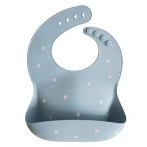 Mushie Silicone Baby Bib - Happyness