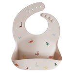 Load image into Gallery viewer, Mushie Silicone Baby Bib - Happyness
