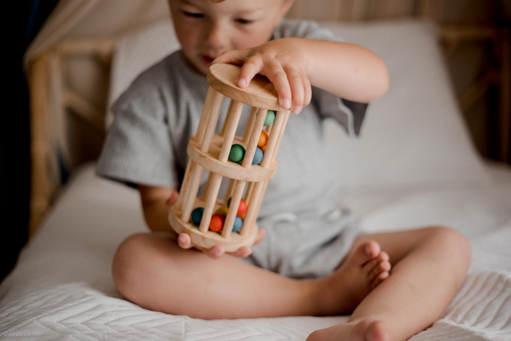 Qtoys Wooden Mini Rainmaker - Happyness