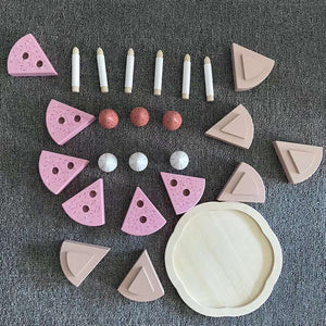 Pretend Play - Birthday Cake (Strawberry Shortcake with Candles) - Happyness