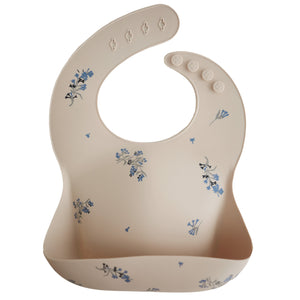 Mushie Silicone Baby Bib - Happyness