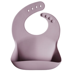 Mushie Silicone Baby Bib - Happyness