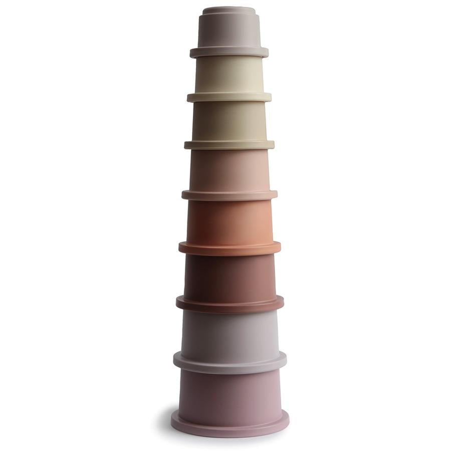 Mushie Stacking Toys Bundle (Stacking Rings & Cups) - Happyness
