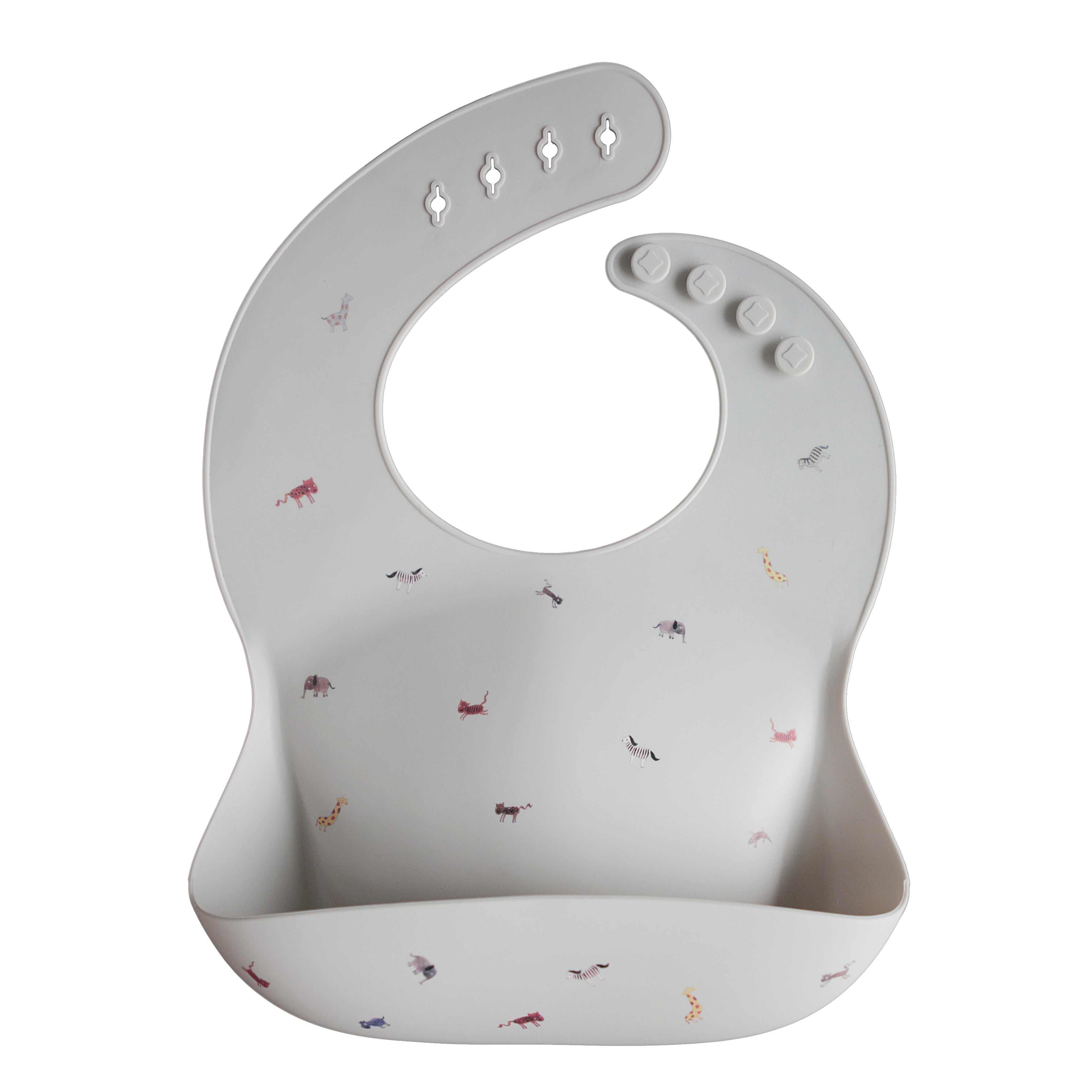 Mushie Silicone Baby Bib - Happyness