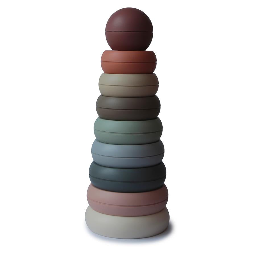 Mushie Stacking Rings Toy - Happyness
