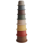 Load image into Gallery viewer, Mushie Stacking Toys Bundle (Stacking Rings &amp; Cups) - Happyness
